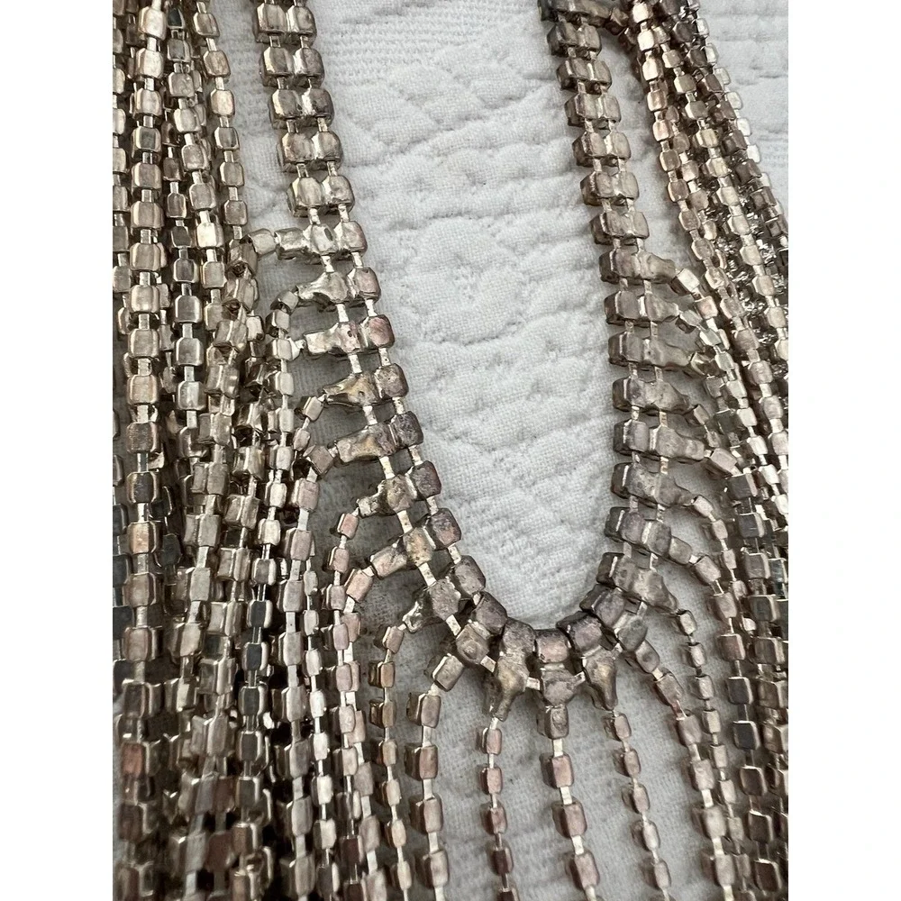Vintage Y2K Express Rhinestone Collar Body Necklace Top NWT MSRP $300 New